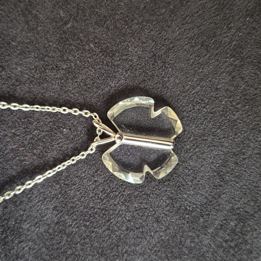 Gorham Crystal Butterfly Necklace